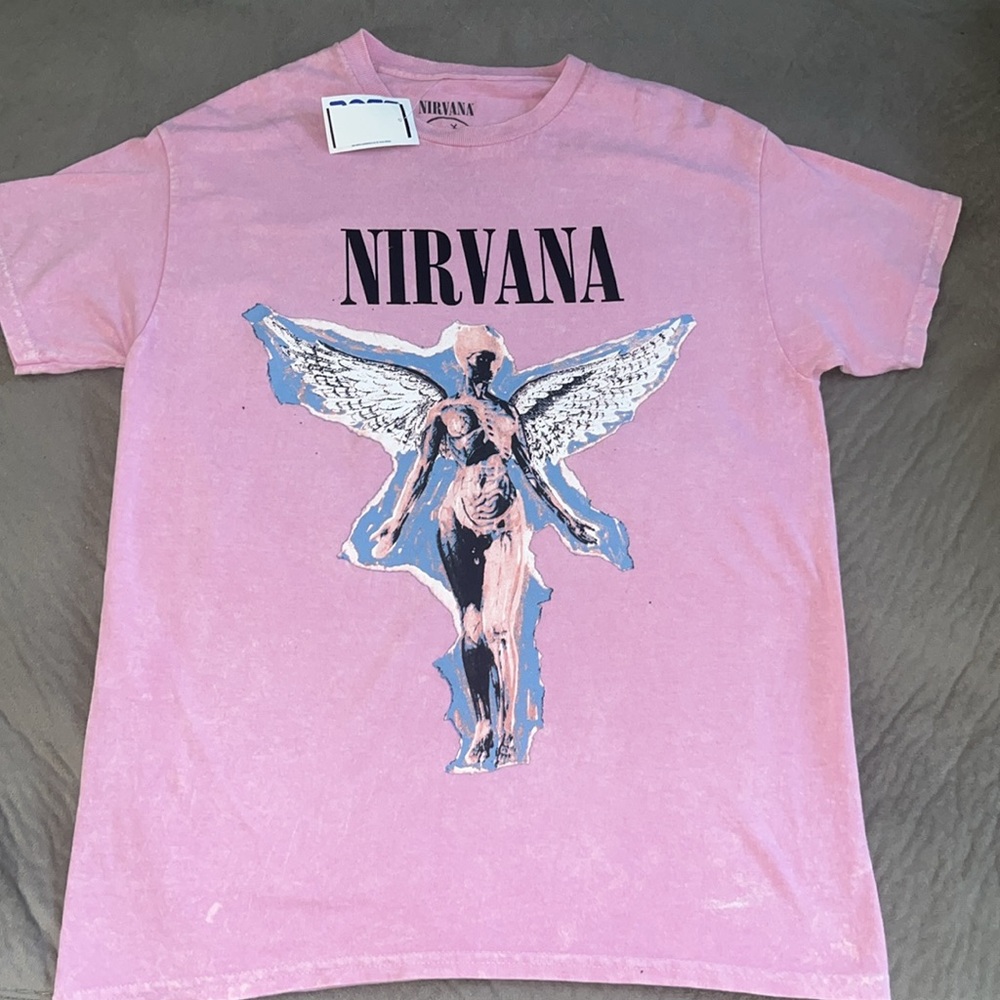 Nirvana In Utero Graphic Band Cotton Tee Shirt NWT Juniors SZ M - Picture 2 of 4